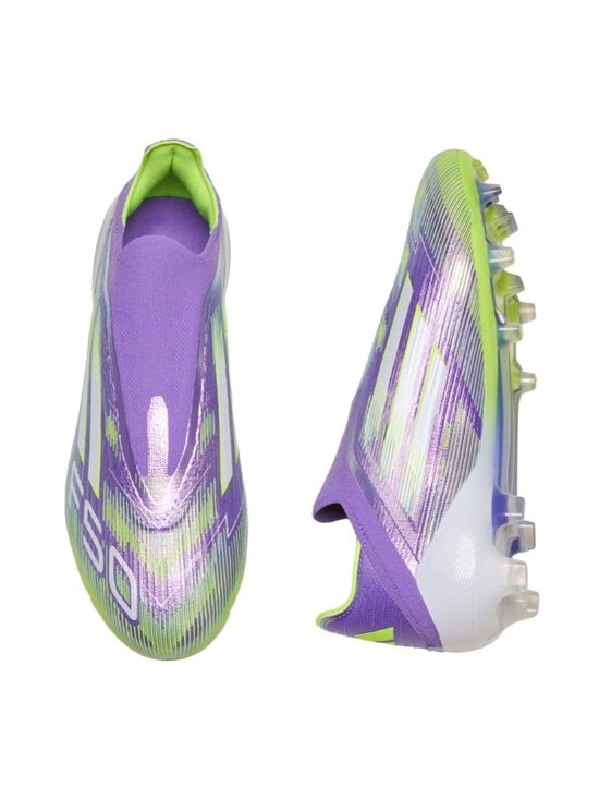 adidas F50 Elite Laceless FG Unisex 10m/11w Soccer Cleat Purple Green JH7628 NEW main image 7